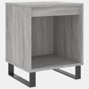 vidaXL Mesas de cabeceira 2 pcs derivados de madeira cinzento sonoma