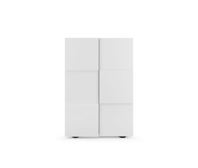 Mueble de almacenamiento de 2 puertas multifuncional dama - h115,5 cm
