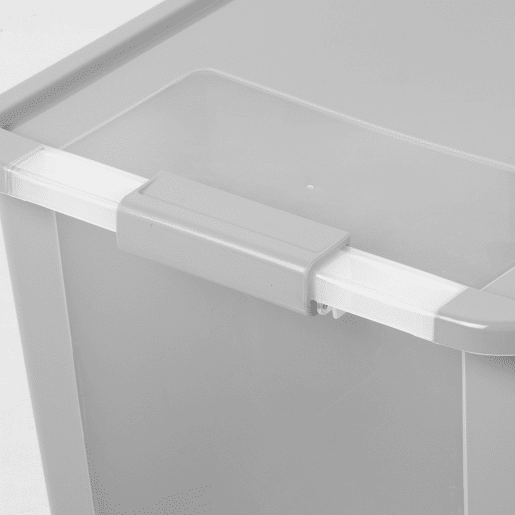 Curver Caixa de arrumação com tampa Bi-Box 40L cinzento