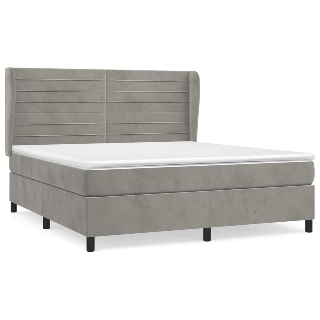 Cama box spring 180x200 Gris
