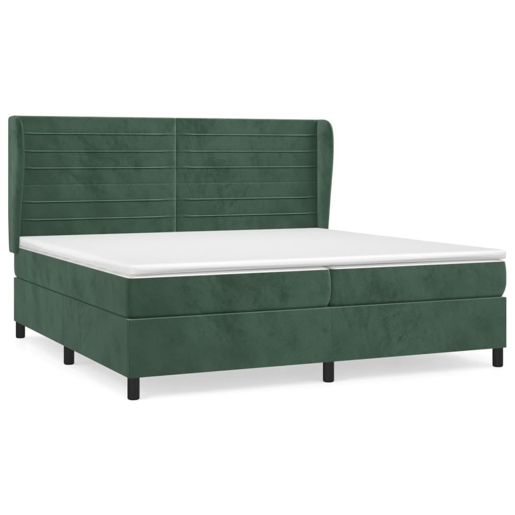 Cama box spring 200x200 Verde