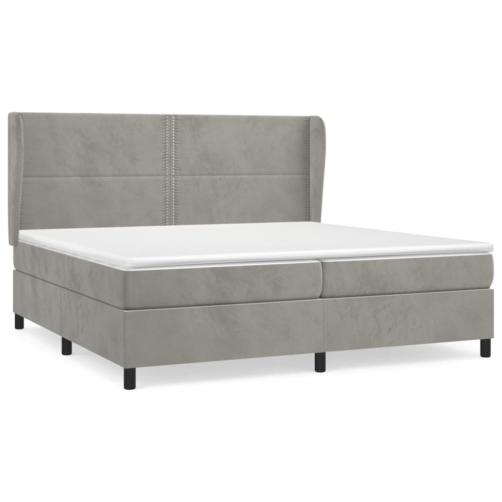 Cama box spring 200x200 Gris