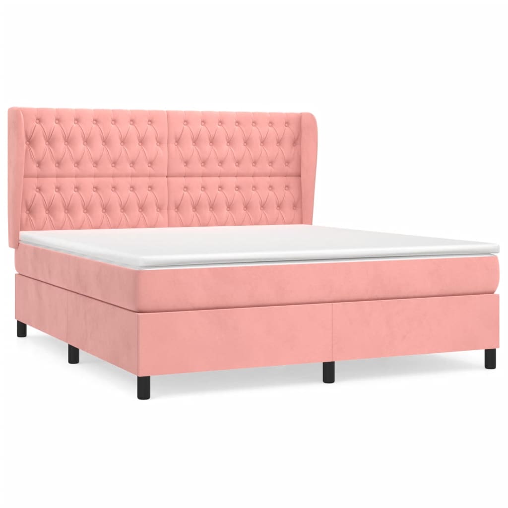 Cama box spring 180x200 Rosa