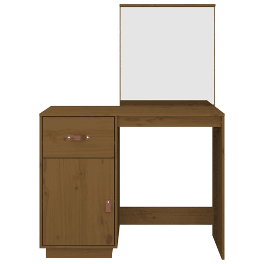vidaXL Toucador 95x50x134 cm madeira de pinho maciça castanho mel vidaXL Toucador 95x50x134 cm madeira de pinho maciça castanho mel