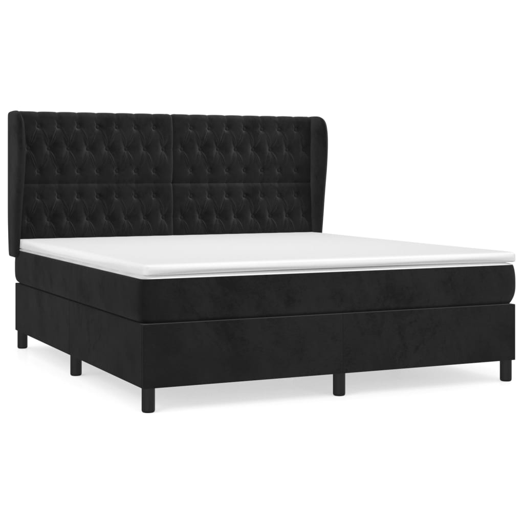 Cama box spring 160x200 Negro