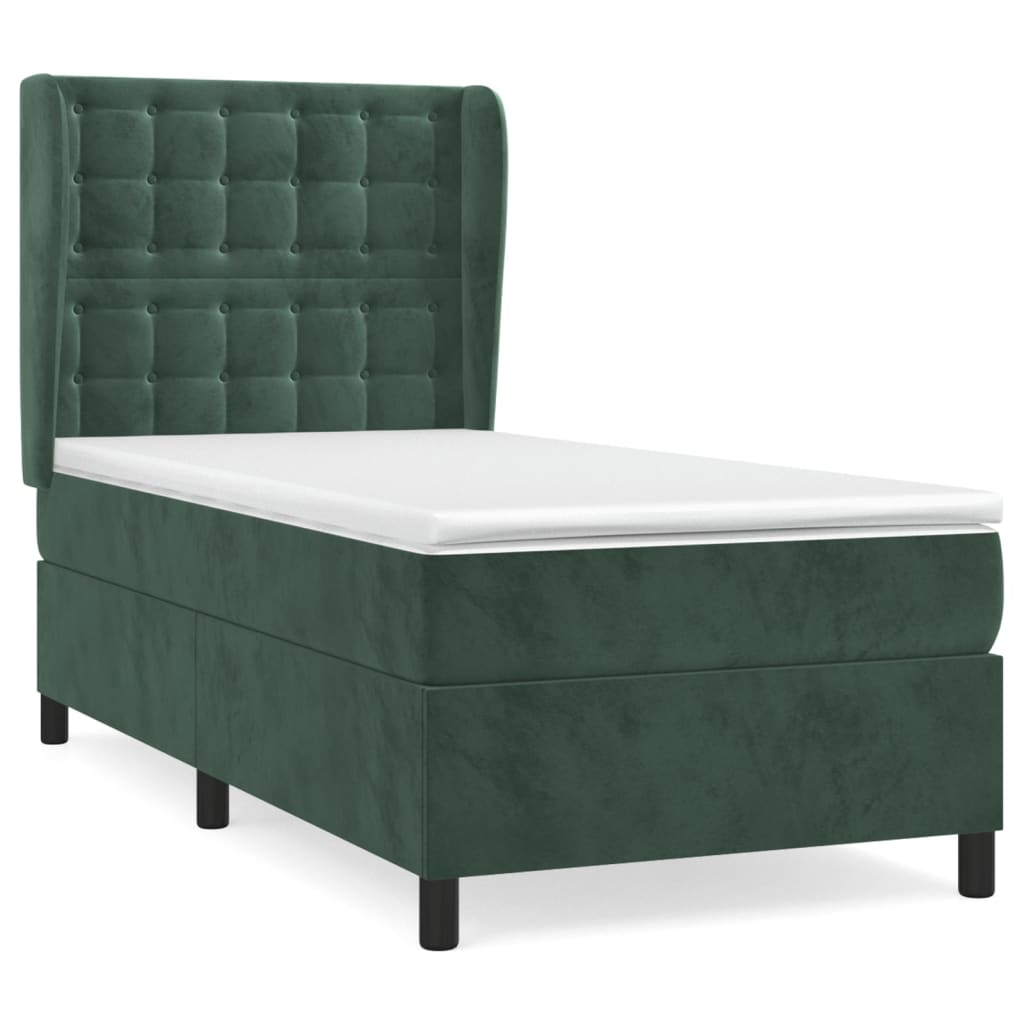 Cama box spring 100x200 Verde
