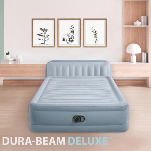 Cama de ar INTEX com cabeceira Dura-Beam Deluxe Plush Headboard