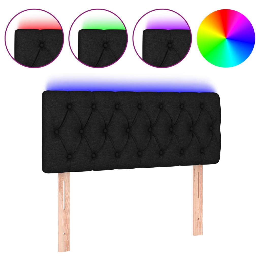 Cabecero Con Led 100 Negro