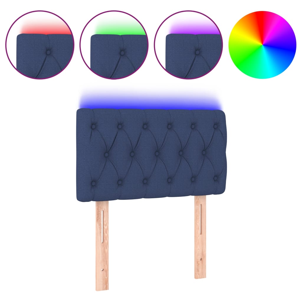 Cabecero Con Led 80 Azul