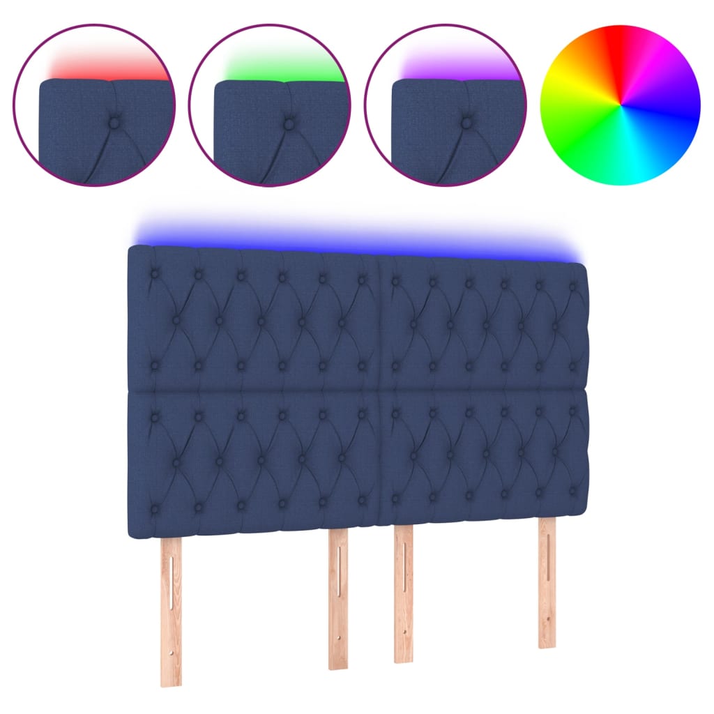 Cabecero Con Led 144 Azul