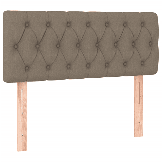 vidaXL Cabeceira cama luzes LED tecido 90x7x7888cm cinza-acastanhado vidaXL Cabeceira cama luzes LED tecido 90x7x7888cm cinza-acastanhado