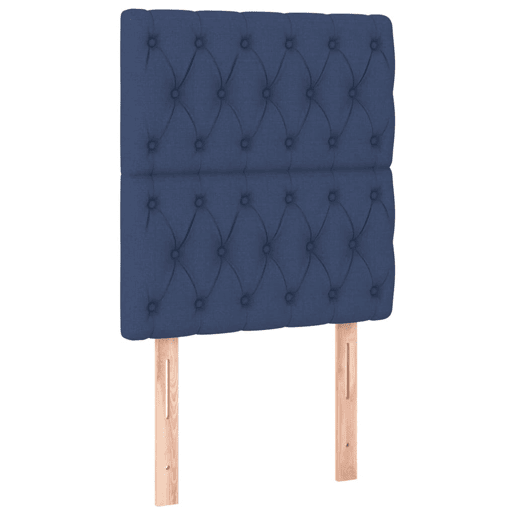 vidaXL Cabeceira de cama c luzes LED tecido 80x7x118128 cm azul vidaXL Cabeceira de cama c luzes LED tecido 80x7x118128 cm azul