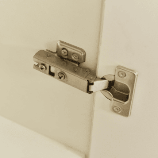 Aparador baixo com LED - 2 portas 3 gavetas - natural e branco
