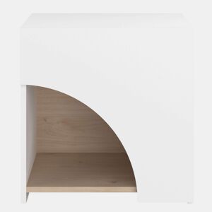 Mesa de cabeceira Arabia Master Branco fosco 48x47x34 cm