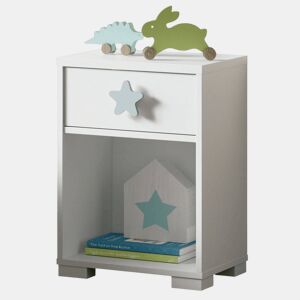 Mesa de Cabeceira Infantil Star White 56x40x33 cm