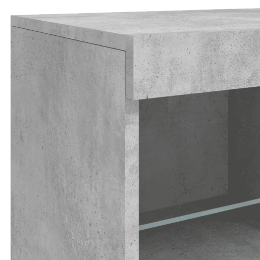 vidaXL Aparador com luzes LED 81x37x67 cm cinzento cimento vidaXL Aparador com luzes LED 81x37x67 cm cinzento cimento