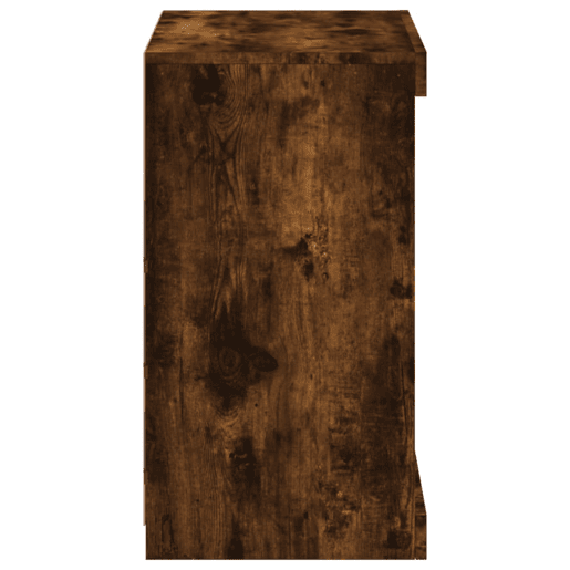 vidaXL Aparador com luzes LED 60,5x37x67 cm carvalho fumado vidaXL Aparador com luzes LED 60,5x37x67 cm carvalho fumado