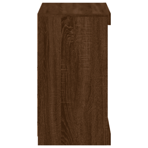 vidaXL Aparador com luzes LED 60,5x37x67 cm carvalho castanho vidaXL Aparador com luzes LED 60,5x37x67 cm carvalho castanho
