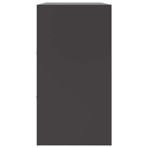 vidaXL Aparador 99x39x73 cm aço preto