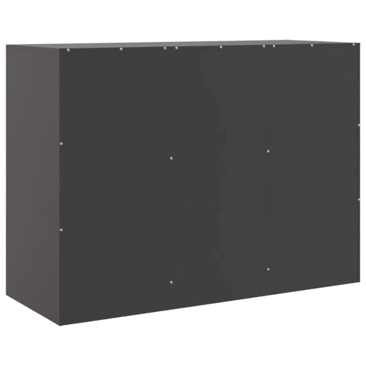 vidaXL Aparador 99x39x73 cm aço preto