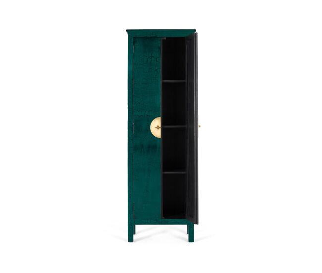 Armario madera de mango verde.giner y colomer 180x35x60