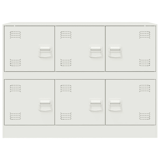 vidaXL Aparador 99x39x73 cm aço branco