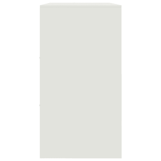 vidaXL Aparador 99x39x73 cm aço branco