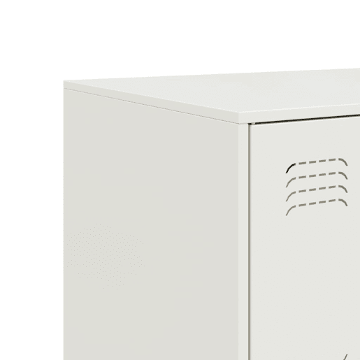 vidaXL Aparador 99x39x73 cm aço branco