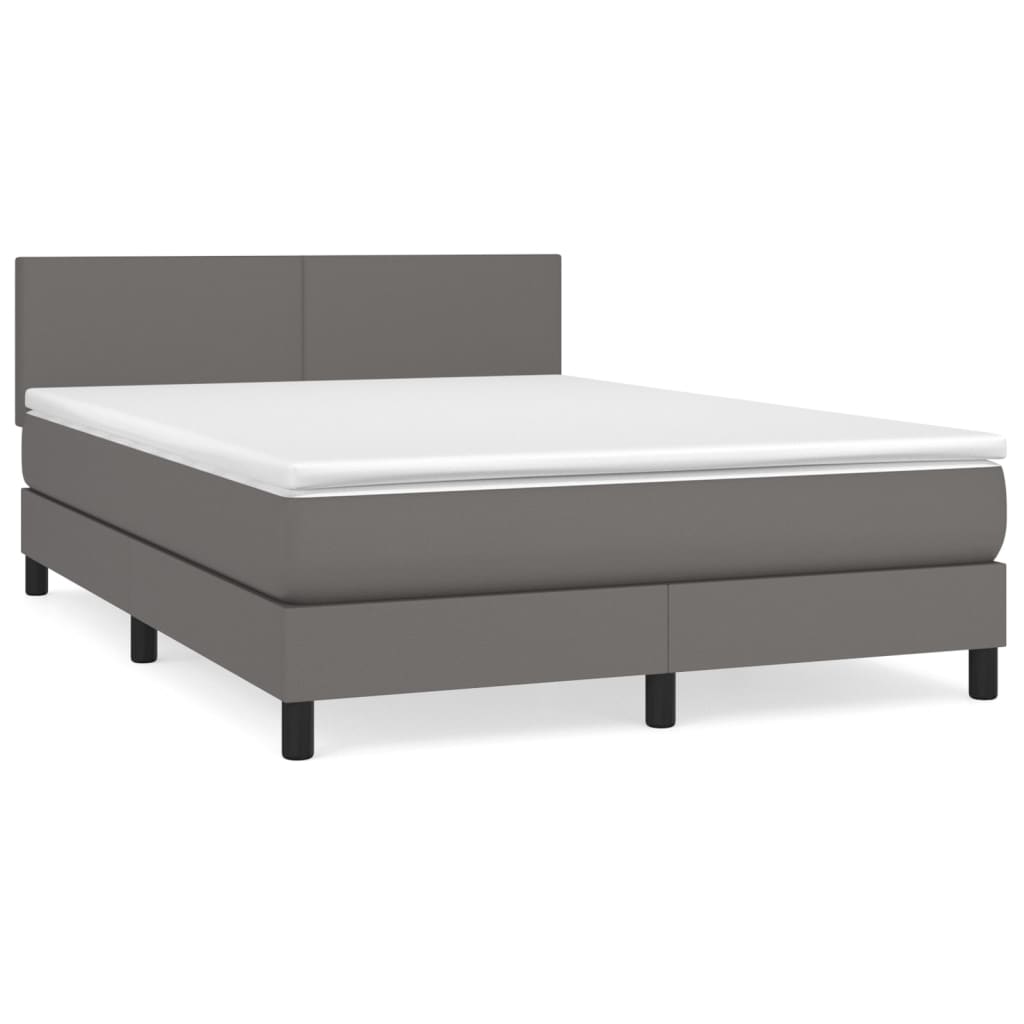 Cama box spring 140x200 Gris