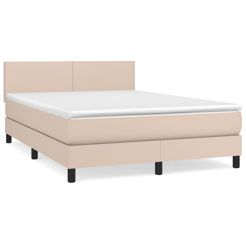 Cama box spring 140x200 Crema