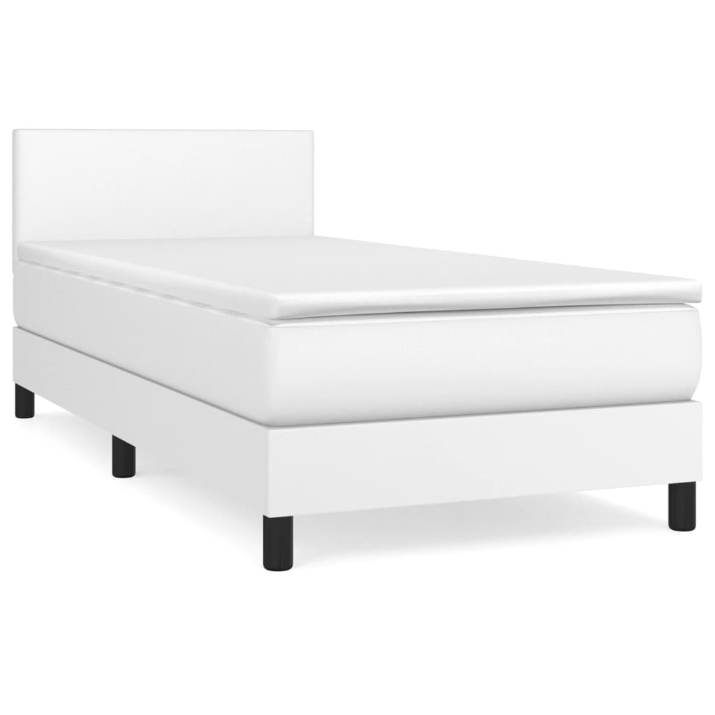 Cama box spring 90x190 Blanco