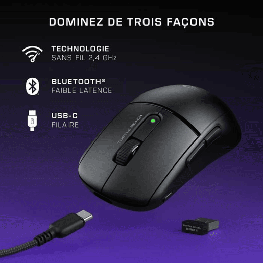 Rato Turtle Beach Burst II Air Preto 26000 DPI