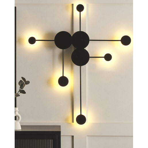 Candeeiro de parede LED MARIATO Metal Preto
