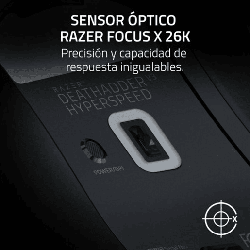 Rato sem Fios Razer DeathAdder V3 Hyperspeed Preto 26000 DPI