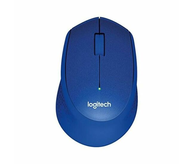 Ratón inalámbrico logitech m330 silent plus azul 1000 dpi