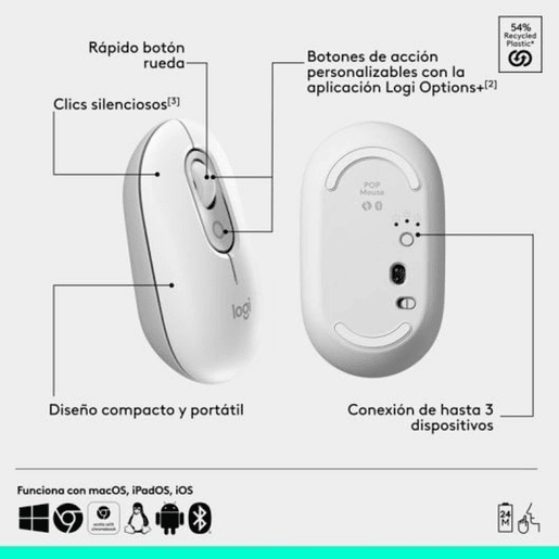 Rato Logitech 910-007411 Branco Rato Logitech 910-007411 Branco
