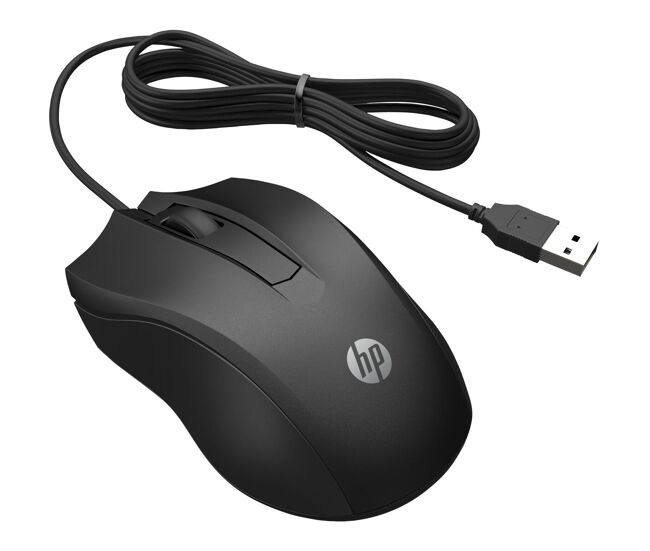 Ratón hp ratón con cable hp 100 negro