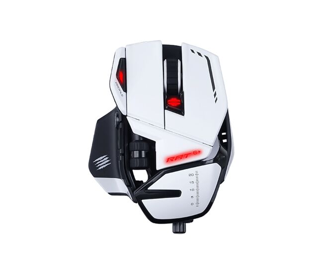 Ratón mad catz mr04dcinwh000-0 blanco multicolor monocromo 12000 dpi