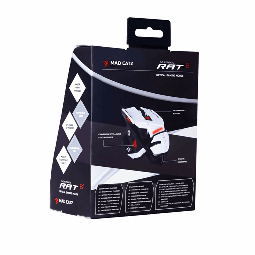 Rato Mad Catz MR04DCINWH000-0 Branco Multicolor Monocromática 12000 dpi