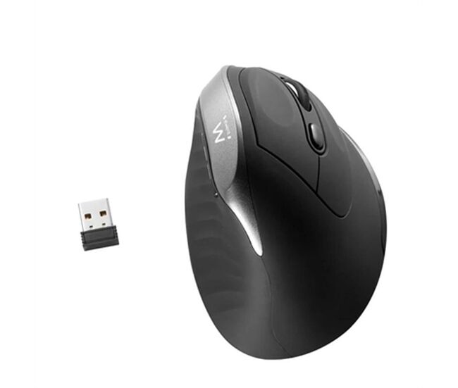 Ratón ergonómico óptico ewent ew3229 negro/gris