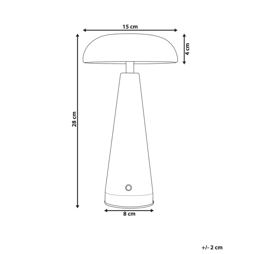 Beliani Candeeiro de mesa BOCONO Beliani Candeeiro de mesa BOCONO