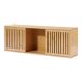 Estantería de pared Ypäjä con puertas bambú Estantería de pared Ypäjä con puertas bambú Natural