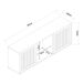 Estantería de pared Ypäjä con puertas bambú Estantería de pared Ypäjä con puertas bambú Natural