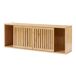 Estantería de pared Ypäjä con puertas bambú Estantería de pared Ypäjä con puertas bambú Natural