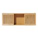 Estantería de pared Ypäjä con puertas bambú Estantería de pared Ypäjä con puertas bambú Natural
