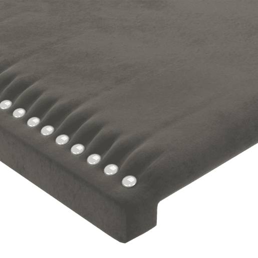 vidaXL Cabeceira de cama c LED veludo 80x5x118128 cm cinza-escuro vidaXL Cabeceira de cama c LED veludo 80x5x118128 cm cinza-escuro