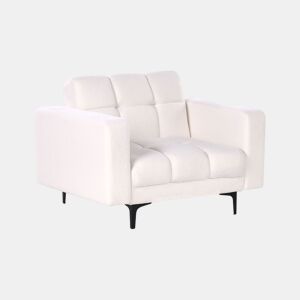 Poltrona ALNES Bouclé Branco