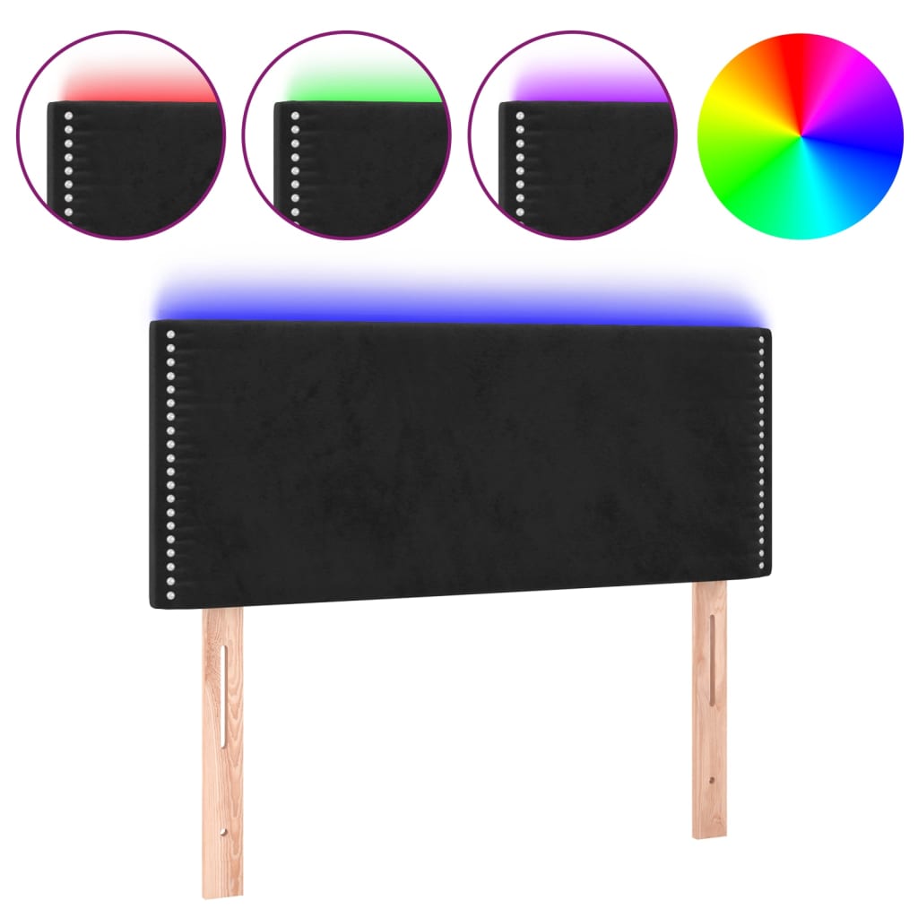 Cabecero Con Led 100 Negro
