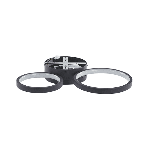 Candeeiro de teto LED AGNAT Metal Preto
