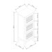 Armario de Salón Ypäjä con 3 puertas bambú Armario de Salón Ypäjä con 3 puertas bambú Natural